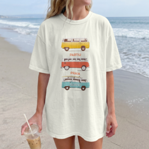 Camiseta Kombi Partiu Praia | Vacamisa