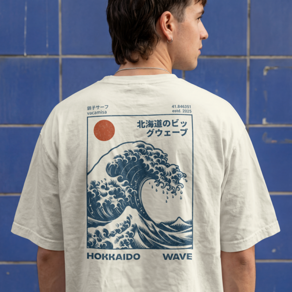 Camiseta Estampada Hokkaido Wave | Vacamisa