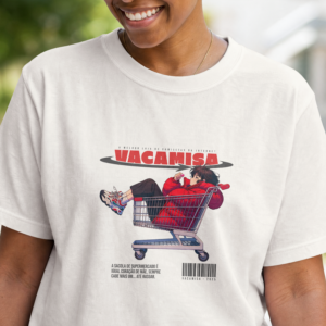 Camiseta Estampa Carrinho de Mercado | Vacamisa