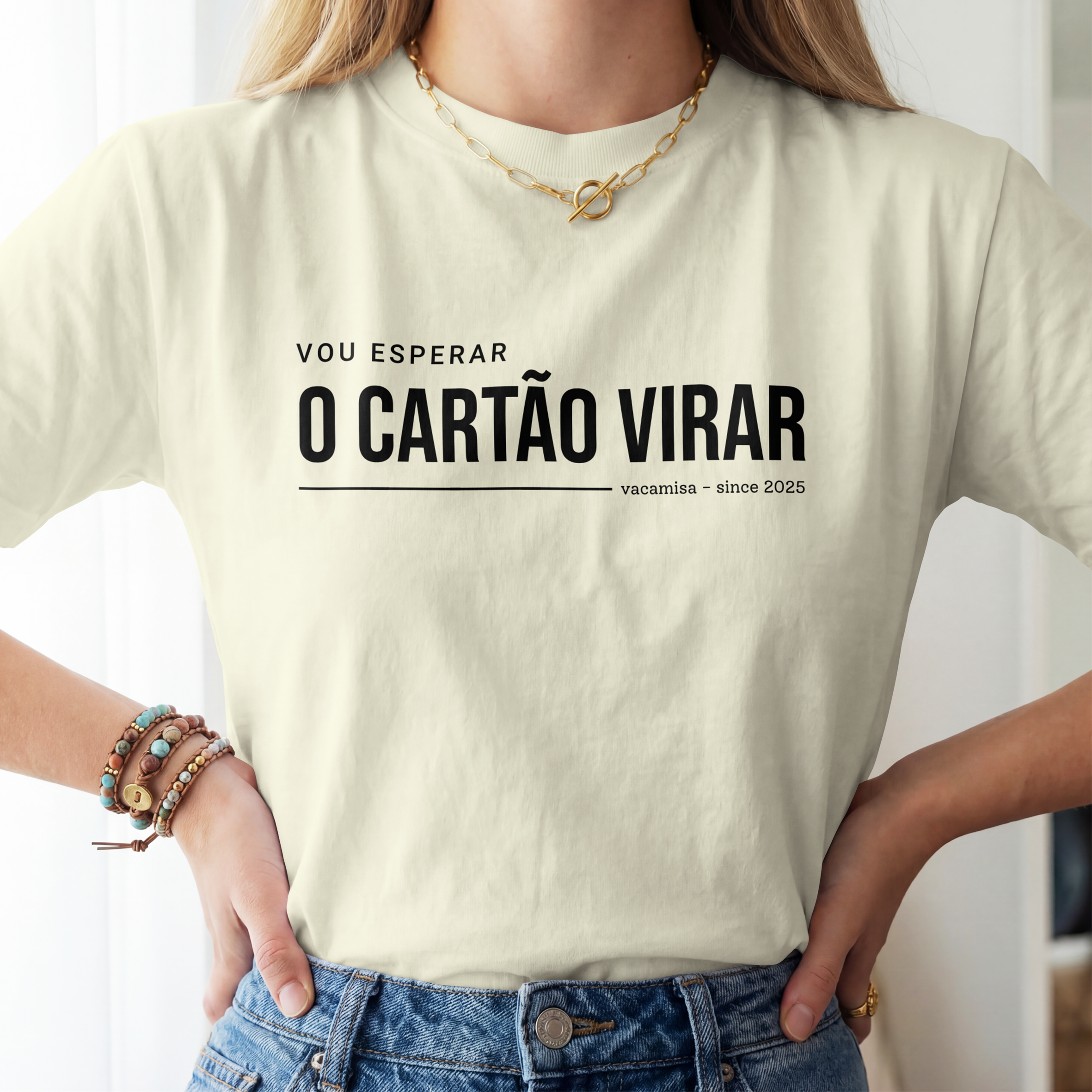 Camiseta Vou Esperar o Cartão Virar. O uniforme oficial da vida adulta!